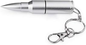 img 2 attached to RAOYI New 3D Bullet Flash Drive USB Flash Pen Drive Memory With Key Chain (64GB