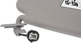 img 2 attached to 🌞 Dorman 74207 Driver's Side Sun Visor Assembly for Hyundai Models in Grey - Choose Your Vehicle