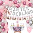 onederland decorations snowflake balloons birthday logo