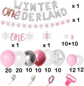 img 3 attached to Onederland Decorations Snowflake Balloons Birthday