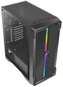 img 1 attached to 🎮 Antec NX420 Mid Tower ATX Gaming Case, Black - 360mm Front & 240mm Top Radiator Support, Tempered Glass Side Panel, USB 3.0 - Includes 1x120mm Regular Fan