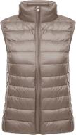 🧥 yeokou women's slim quilted puffer down vest waistcoat - lightweight & packable logo