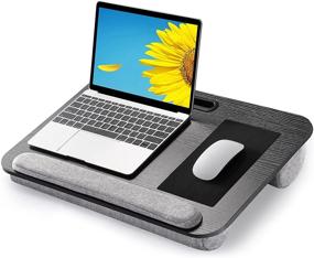 img 4 attached to AMERIERGO Lap Desk - Optimal Comfort for Laptops Up to 17 Inches