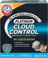 arm &amp; hammer platinum clumping cat litter 37lb with cloud control logo