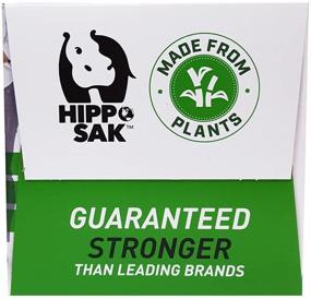 img 1 attached to 🦛 Hippo Sak Tall Kitchen Bags with Handles, 13 Gallon - Plant Based (45 Count)