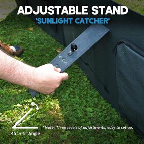 img 1 attached to 🔆 BLUETTI PV120 120W Portable Solar Panel for AC200P/EB70/EB55/AC50S Solar Generators - Foldable Solar Power Supply with Adjustable Kickstand, Off-Grid System for Outdoor Adventure, Road Trip, and Emergency Situations