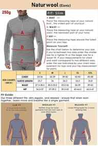 img 3 attached to Eizniz Naturwool Merino Midweight Thermal Men's Clothing for Active
