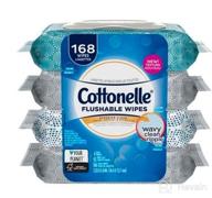 img 1 attached to 🧻 Cottonelle Flusheable Wet Wipes for Adults and Kids - 8 Flip-Top Packs, 42 Wipes/Pack (336 Total Wipes) review by Aditya Wheeler