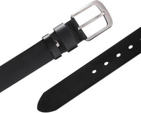 img 1 attached to TEVIKOL Leather Casual Single Buckle Men's Accessories and Belts