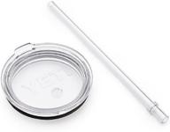 🥤 yeti rambler 30oz replacment lid & straw – shatter-proof & dishwasher-safe solution for yeti rambler tumbler cups & mugs logo