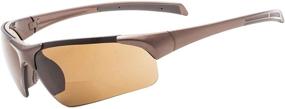 img 4 attached to Eyekepper Unbreakable Half Rimless Sunglasses Baseball