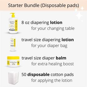 img 2 attached to La Petite Creme French Diapering Starter Bundle: Organic Lotion, Balm, and Cotton Pads - Must-Have Baby Essentials for Newborns - Perfect Baby Shower Gift Set