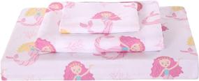img 1 attached to Delightful Levtex Marina Mermaid Twin Sheet Set: Bringing Magical Charm to Bedtime
