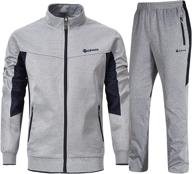 👕 ysento men's tracksuits: stylish sports sweatsuits with full zip jackets, athletic pants, and convenient zipper pockets logo