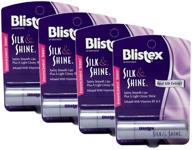 💋 увлажняющий бальзам для губ blistex silk & shine 0.13 унций - 4 штуки логотип