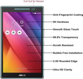 img 2 attached to 📱 ASUS ZenPad 8.0 Z380M Tempered Glass Screen Protector - Premium Quality, 9H Hardness, Anti-Scratch - Compatible with Z380M, Z380C, Z380CX, Z380KL