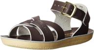 👧 детские туфли без каблука: salt water sandals sun san swimmer - оптимальны для морской воды. логотип