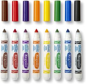 img 3 attached to Buy Crayola Washable Markers, Broad 🖍️ Point, Classic Colors, 8 Pack (58-7808) Online