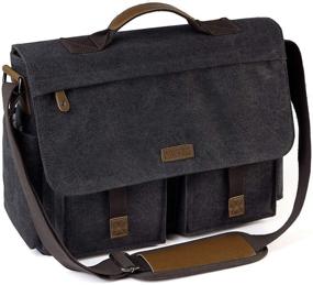 img 4 attached to Messenger VASCHY Resistant Briefcase Shoulder