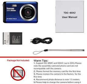 img 1 attached to Compact 20MP Mini Digital Camera with LCD Screen - Ideal for Kids, Seniors, and Beginners (Blue)