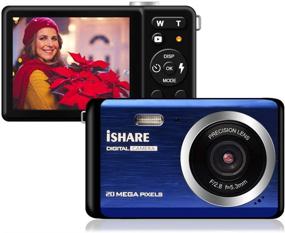 img 4 attached to Compact 20MP Mini Digital Camera with LCD Screen - Ideal for Kids, Seniors, and Beginners (Blue)