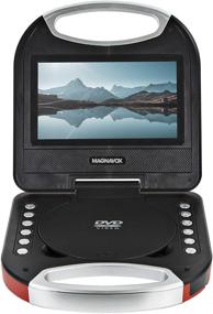 img 1 attached to 📀 Magnavox MTFT750-RD Portable 7" TFT DVD/CD Player - Remote Control, Car Adapter, Red Color, Rechargeable Battery, Headphone Jack, Built-in Speakers