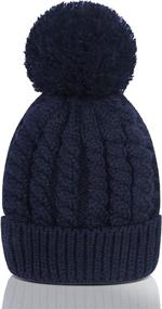 img 4 attached to Womens Winter Beanie Fleece Lining Sports & Fitness