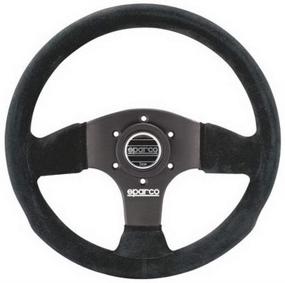 img 1 attached to 🏎️ Sparco 015P300SN Suede Steering Wheel: Exceptionally Responsive and Luxurious Driving Experience