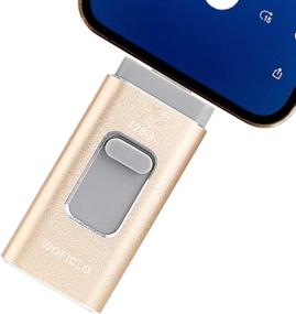 img 4 attached to USB Flash Drive 128GB Memory Stick For IPhone Photo Storage WOFICLO USB Drive Compatible IOS/Android/PC (128GB