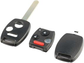 img 4 attached to Honda Key Fob Remote Shell Case & Pad: Ideal Replacement for MLBHLIK-1T, N5F-S0084A Keyless Entry Remotes