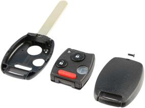 img 3 attached to Honda Key Fob Remote Shell Case & Pad: Ideal Replacement for MLBHLIK-1T, N5F-S0084A Keyless Entry Remotes