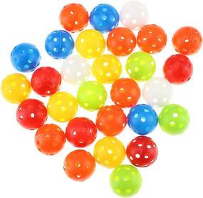 img 4 attached to 🏌️ KOFULL Colored Golf Practice Ball - 50 / Pack (Multicolor): Hollow Sports Training Balls for Pets, 40mm, Plastic Airflow