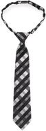 👔 stylish retreez tartan pattern microfiber pre tied boys' neckties: a must-have accessory logo