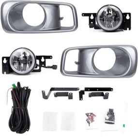 img 1 attached to 🚗 Enhance Your 1999-2000 Civic EK3 with RP Remarkable Power FL7043 Clear Fog Light Kit