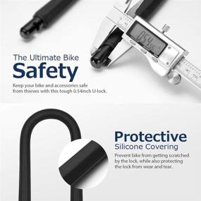 img 3 attached to 🔒 Secure Your Ride with Sportneer's Heavy Duty Bike Lock Set: U Lock with 5 Ft Steel Cable