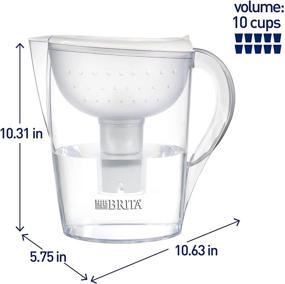 img 2 attached to Brita Pacifica Water Filter Pitcher Kitchen & Dining for Water Coolers & Filters