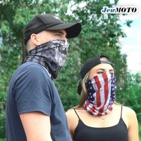 img 2 attached to 🧣 Versatile Neck Gaiter 6 Pack: Elastic Balaclava & Face Scarf for Men and Women