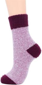 img 2 attached to Winter Warm Women's Hiking Ankle Socks - Outdoor Wool Blend, Thick Cashmere, Athletic Socks