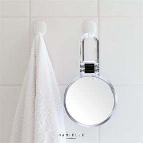 img 1 attached to 🪞 Danielle Creations 2-Sided 10x Magnification Hand Mirror: Acrylic & Lightweight, 5.5-inch for Precision Grooming
