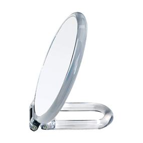 img 2 attached to 🪞 Danielle Creations 2-Sided 10x Magnification Hand Mirror: Acrylic & Lightweight, 5.5-inch for Precision Grooming