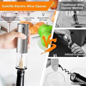 img 3 attached to Gokilife Corkscrew One Click Rechargeable Restaurant