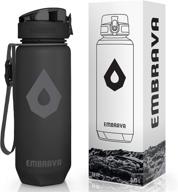 embrava water bottle time markers logo