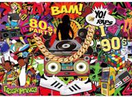 maijoeyy 7x5ft hip hop party backdrop with graffiti wall, i love the 80s 90s theme | party disco dj gold chain | hip hop backdrops for photography | 80's 90's hip hop party decoration logo