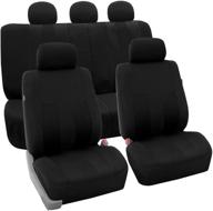fh group fb036black115 чехол на сиденье (совместимый с подушками безопасности и раздельной скамейкой черного цвета) логотип