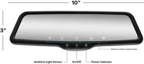 img 2 attached to 🚗 Зеркало заднего вида Master Tailgaters 10-дюймовый IPS LCD - 1080p DVR 140° встроенная камера - улучшенное ночное видение - G-сенсор - режим парковки - воспроизведение через мобильный Wi-Fi - 1080p камера заднего вида