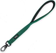 hyhug pets premium upgraded durable nylon 18 inch short leash - comfort padded 🐾 neoprene lined handle for medium, large, and giant dogs - daily walking and professional training lead logo