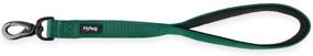 img 1 attached to Hyhug Pets Premium Upgraded Durable Nylon 18 Inch Short Leash - Comfort Padded 🐾 Neoprene Lined Handle for Medium, Large, and Giant Dogs - Daily Walking and Professional Training Lead