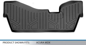 img 2 attached to MAXLINER 2014-2020 Acura MDX Floor Mats 3rd Row Liner - Black (2nd Row Bench Seat)