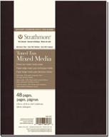 strathmore 481-307 softcover mixed media art journal: premium quality, 7.75"x9.75", toned tan - unleash your creative potential logo