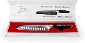 img 3 attached to Zelite Infinity Santoku Knife 7 Inch - Comfort-Pro 🔪 Series: German High Carbon Stainless Steel, Razor Sharp & Super Comfortable